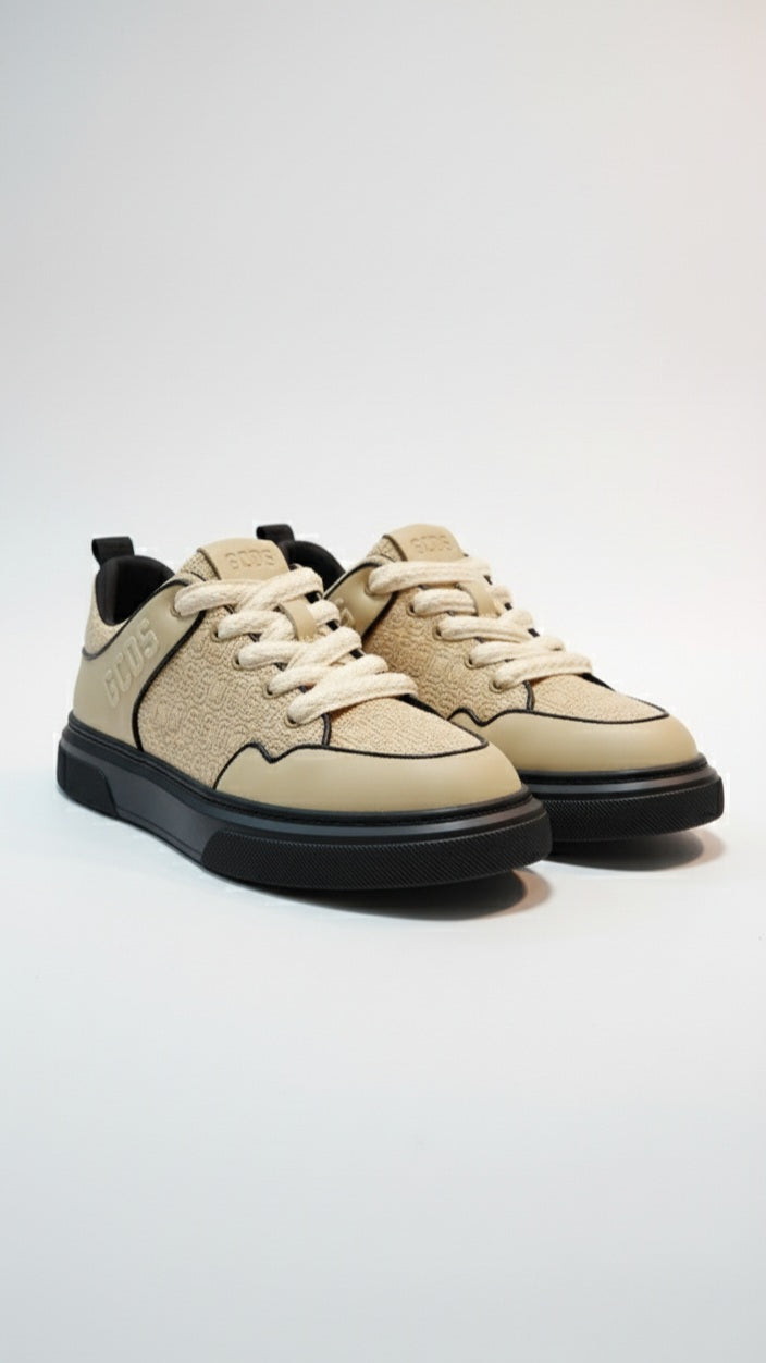 GCDS - סניקרס GC252MF03-013 LENIM/LEATHER