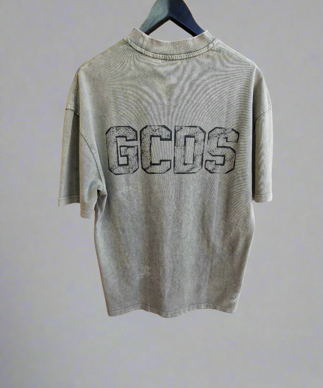 GCDS - חולצה טי אוברסייז Cotton 100% GC252MT03t