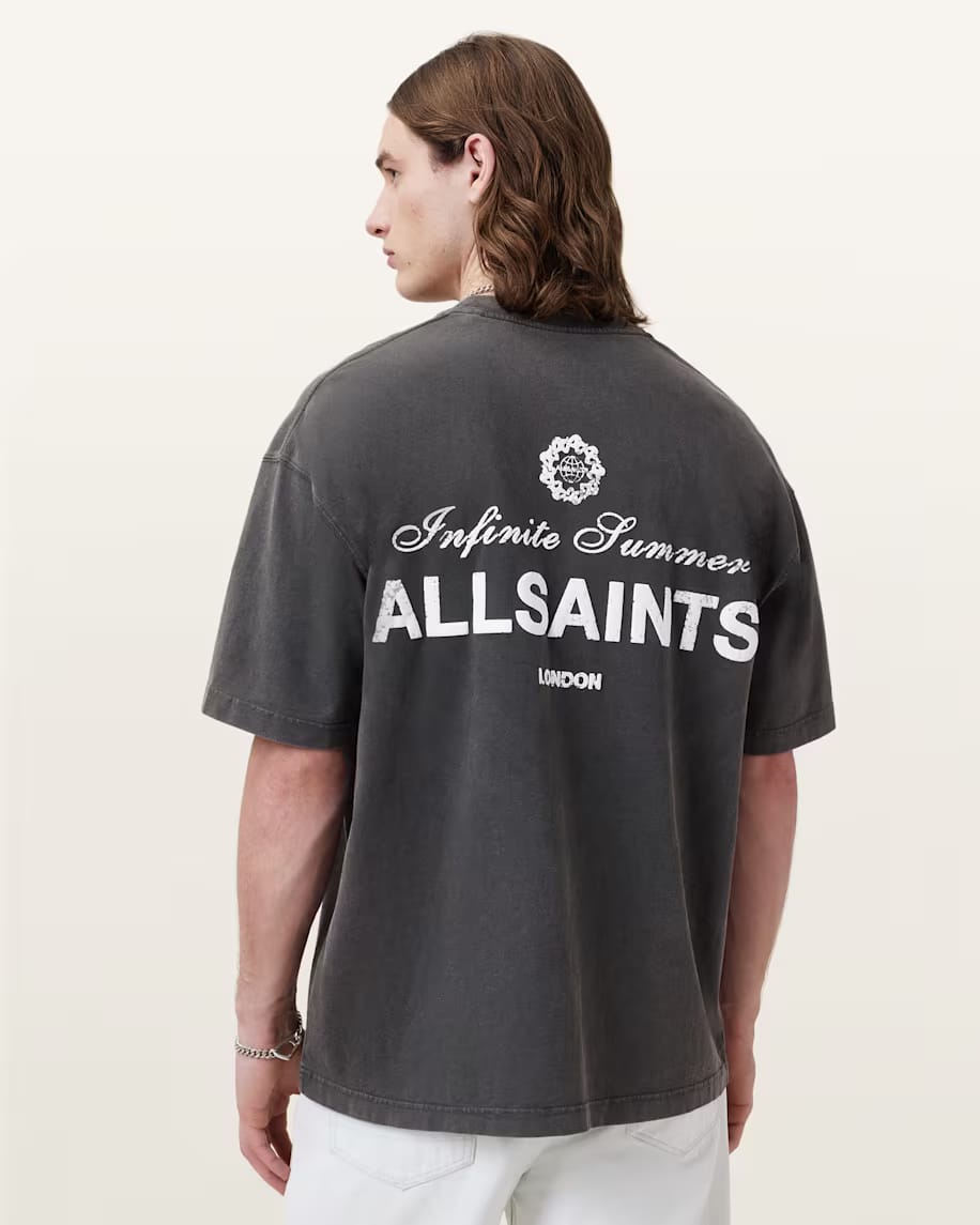 אולסיינטס - אוברסייז שרוול קצר M051PC Washed Black