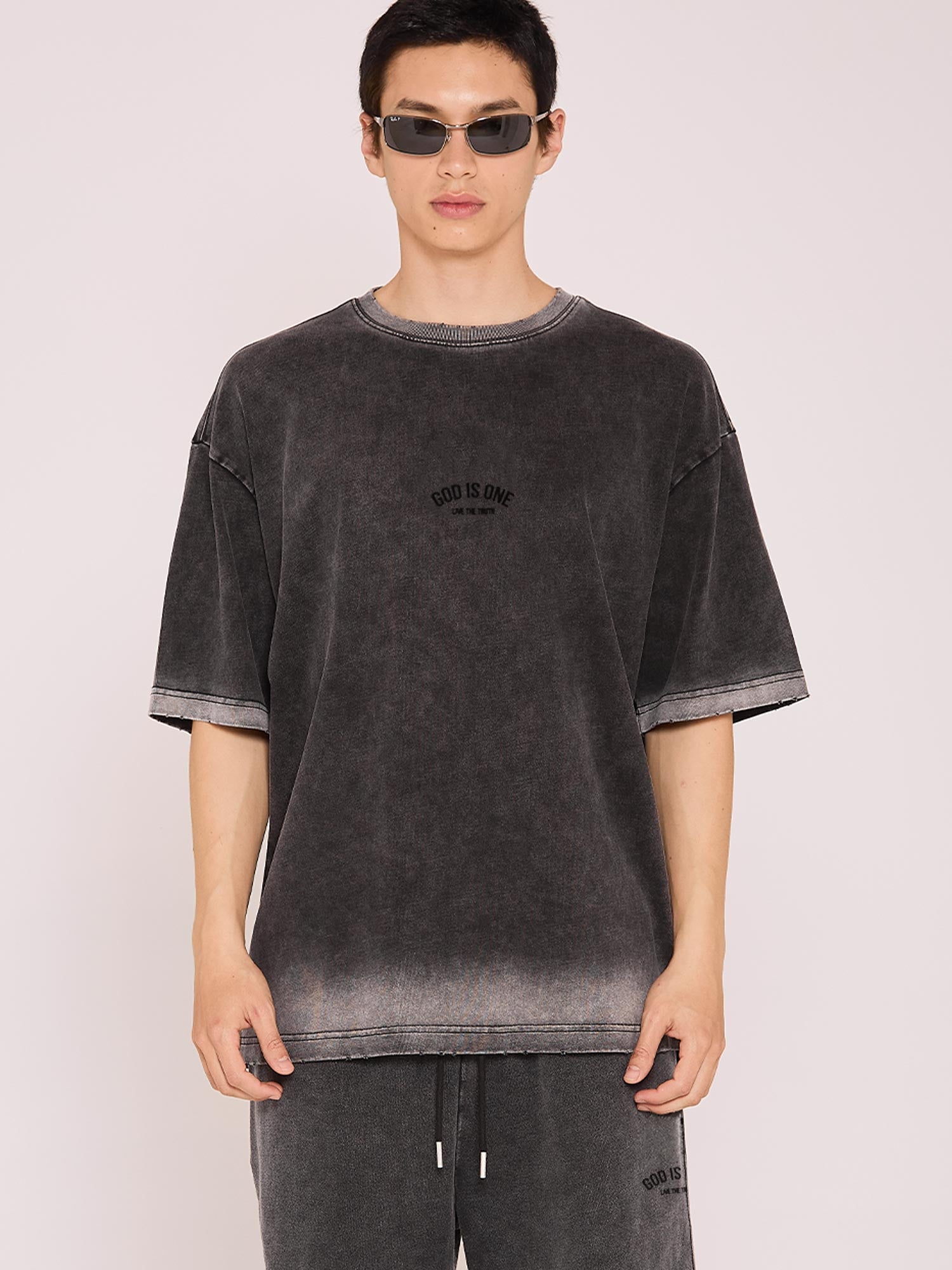 קרייזר - טי שירט באפקט דהוי אוברסייז Wash Tee27-102