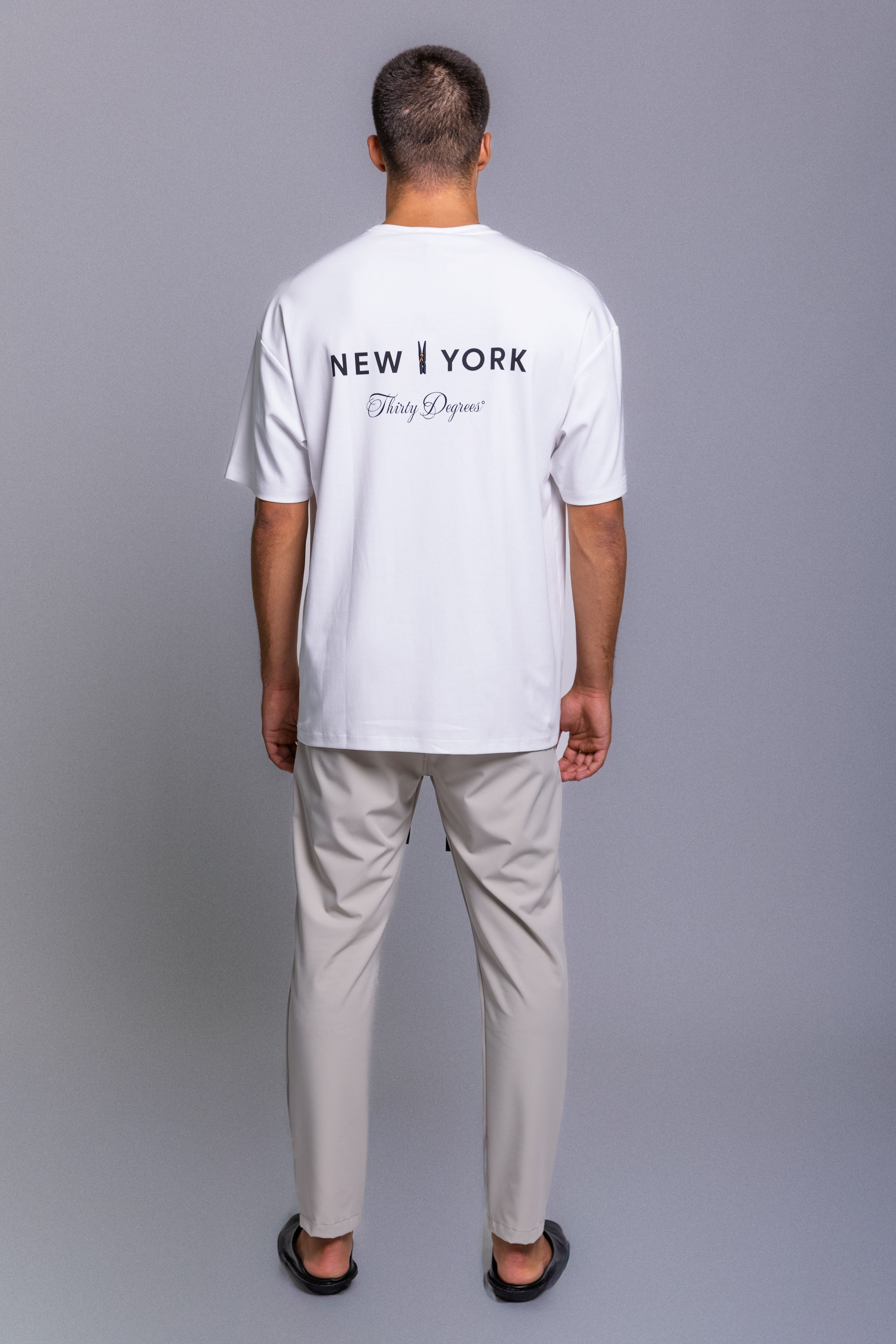 THIRTY DEGREES חולצה טי NEW YORK CLIP 30SS26-14