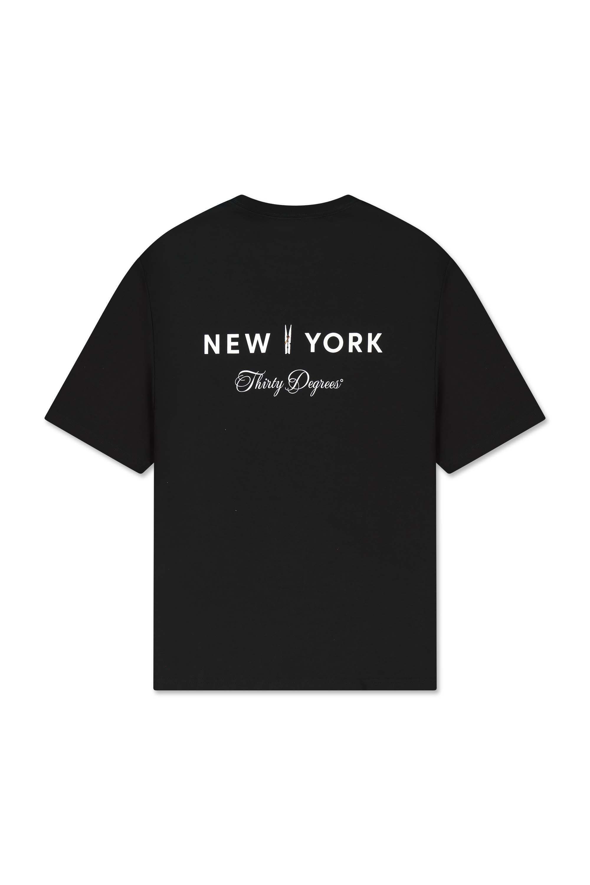 THIRTY DEGREES חולצה טי NEW YORK CLIP 30SS26-14