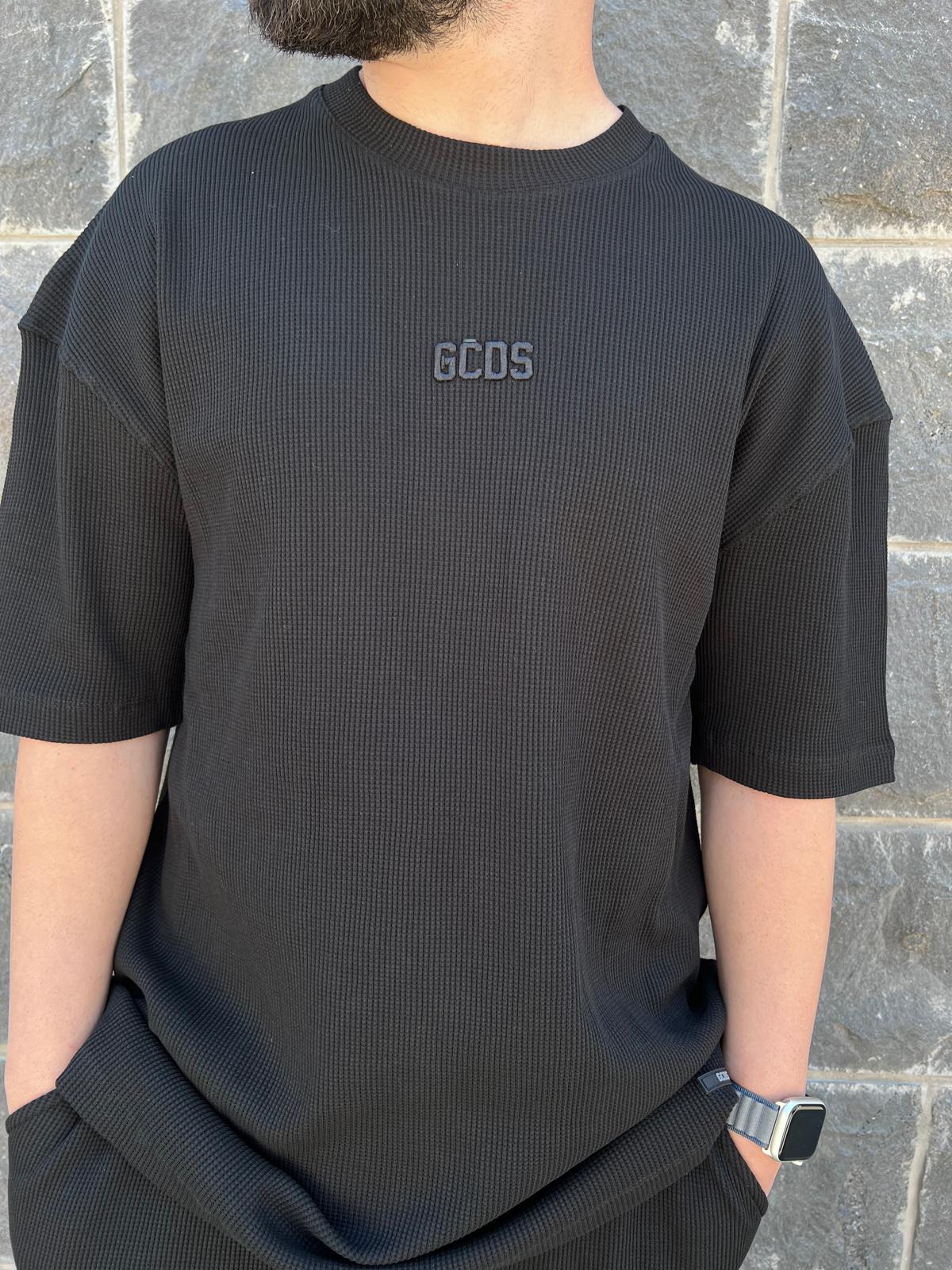 GCDS - חליפה וופל אוברסייז 100% כותנה GC251MS02