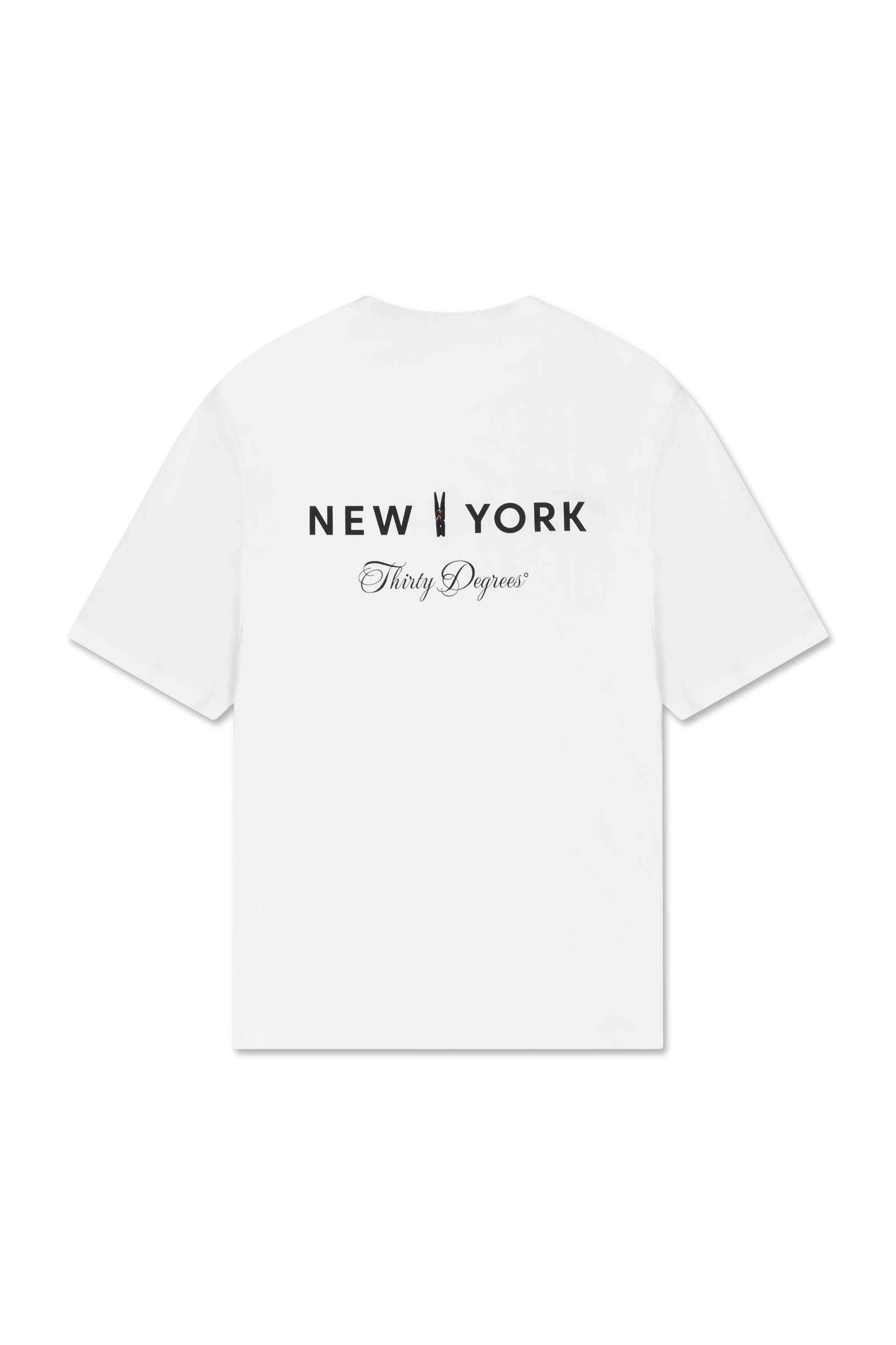 THIRTY DEGREES חולצה טי NEW YORK CLIP 30SS26-14