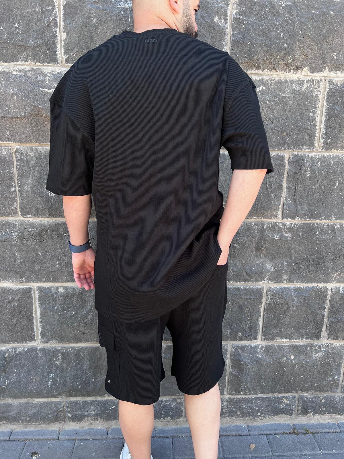 GCDS - חליפה וופל אוברסייז 100% כותנה GC251MS02