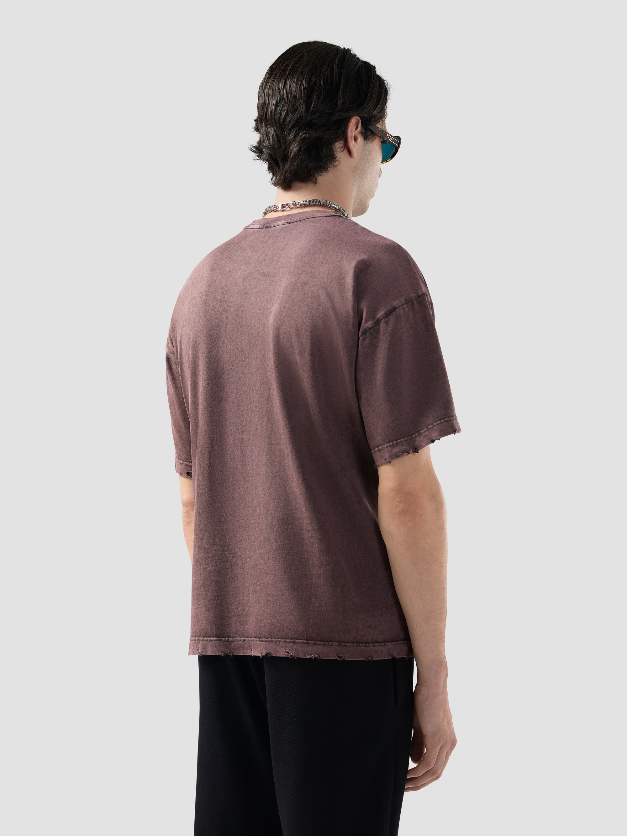 GCDS - חולצה טי אוברסייז FADED B2CM2312JF1