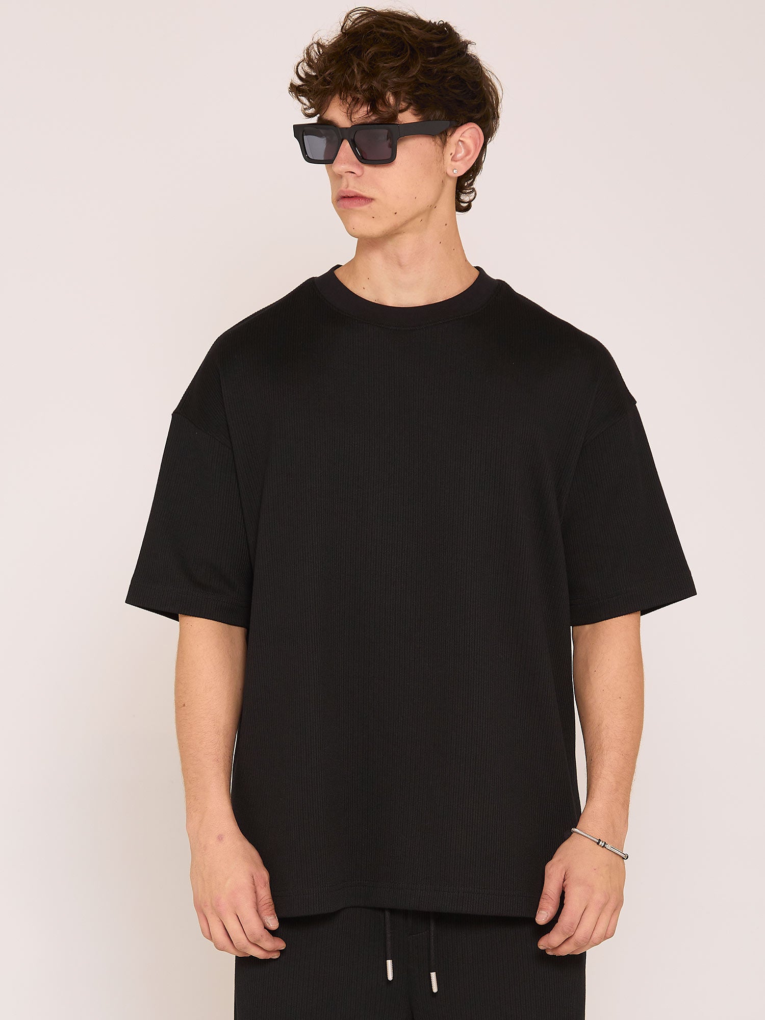 קרייזר - טי שירט טקסטורה אוברסייז Stripes Tee27-101