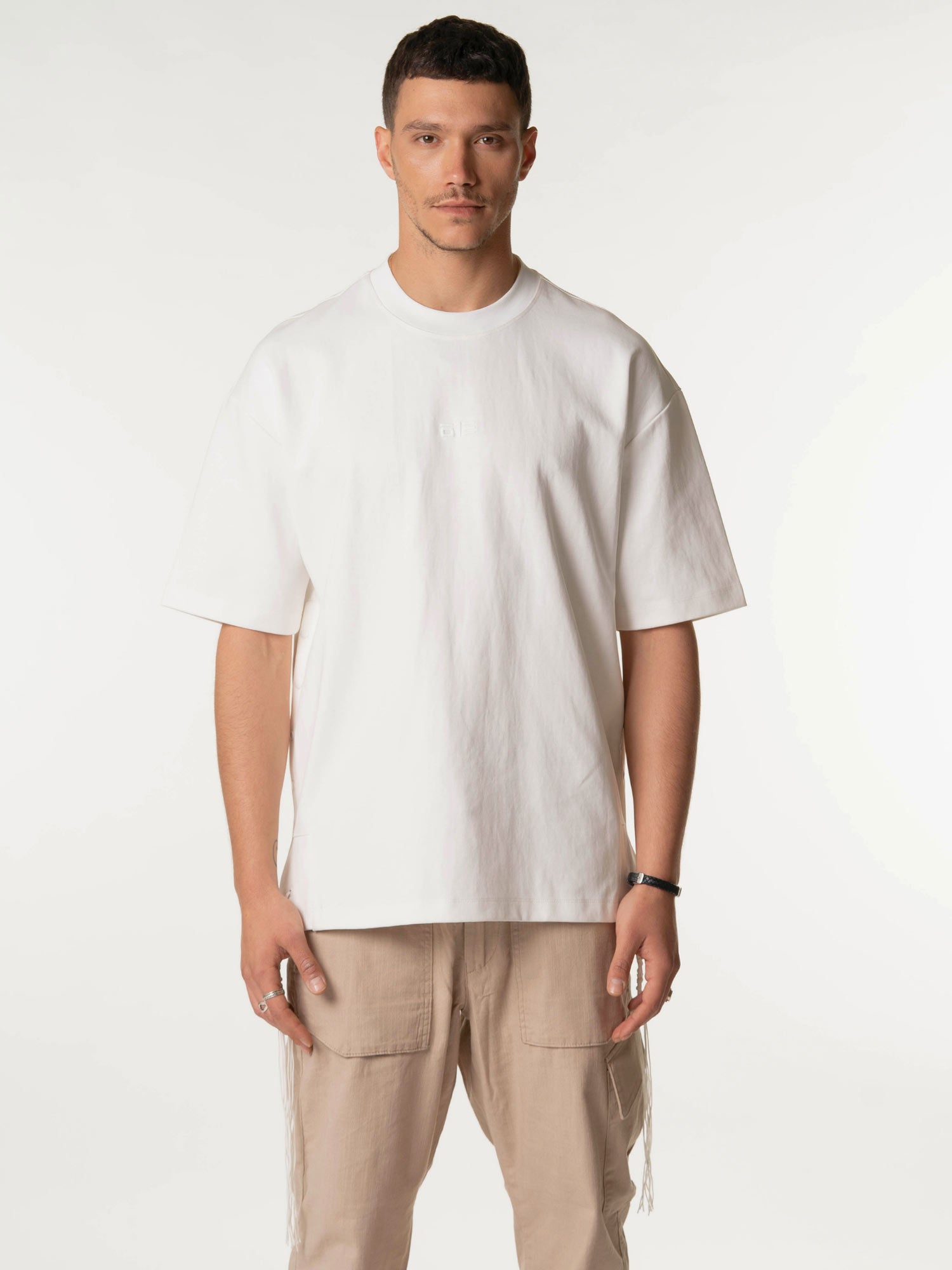 613, - חולצה ציצית מבד מרצרייז 613 שמנת True Identity