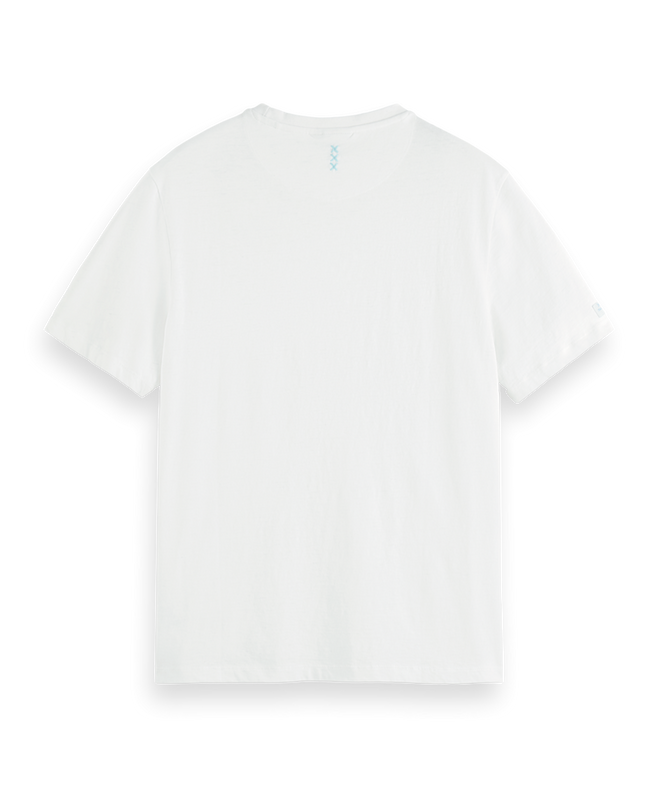 סקוץ' אנד סודה - חולצה טי שרוול קצר בצבע לבן - 175657 0006