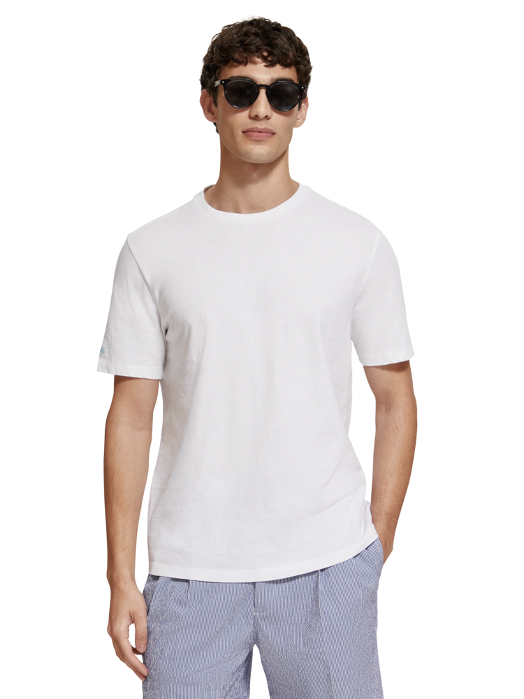 סקוץ' אנד סודה - חולצה טי שרוול קצר בצבע לבן - 175657 0006