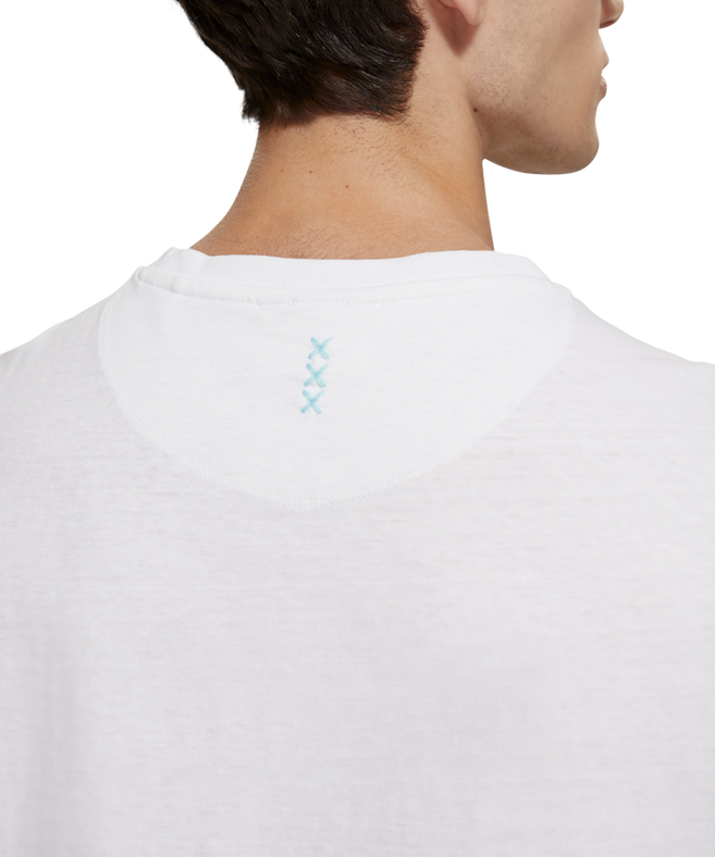 סקוץ' אנד סודה - חולצה טי שרוול קצר בצבע לבן - 175657 0006