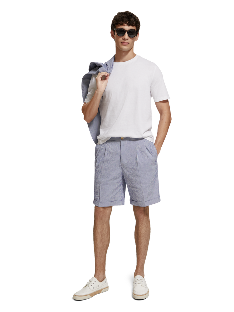 סקוץ' אנד סודה - חולצה טי שרוול קצר בצבע לבן - 175657 0006