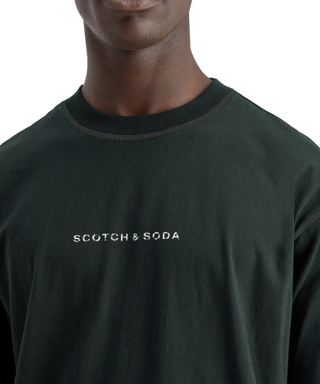 סקוץ' אנד סודה - חולצה טי שרוול קצר בצבע ירוק 179192 300