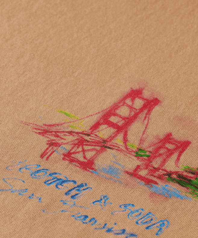 סקוץ' אנד סודה - חולצה טי שרוול קצר בצבע כאמל 178501 260