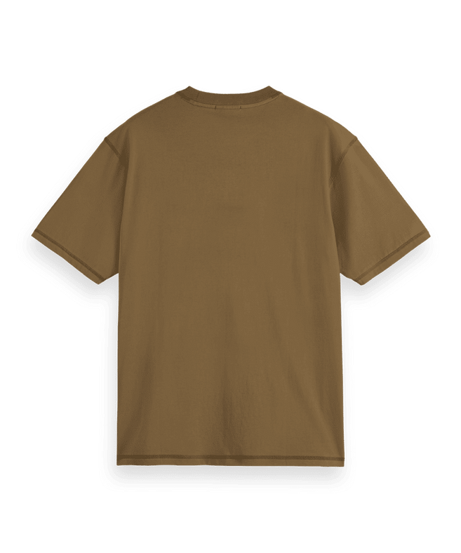 סקוץ' אנד סודה - חולצה טי שרוול קצר בצבע חום 179936 210 SP25