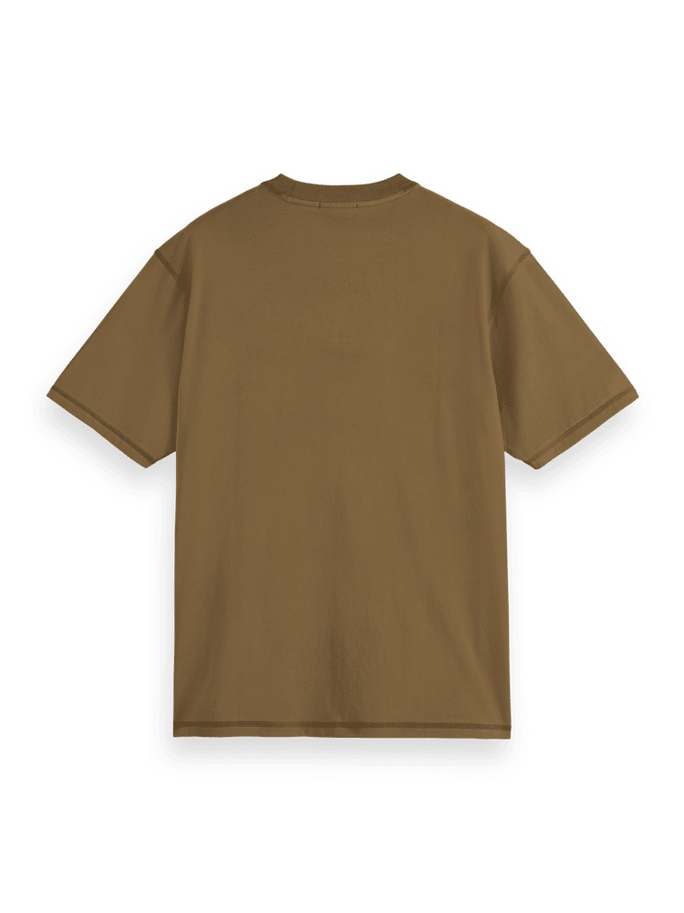 סקוץ' אנד סודה - חולצה טי שרוול קצר בצבע חום 179936 210 SP25