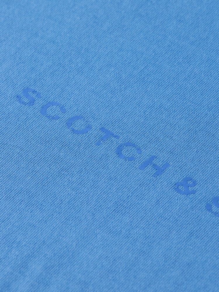 סקוץ' אנד סודה - חולצה טי שרוול קצר בצבע תכלת 179936 410 SP25