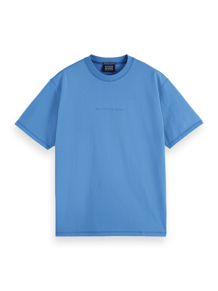 סקוץ' אנד סודה - חולצה טי שרוול קצר בצבע תכלת 179936 410 SP25