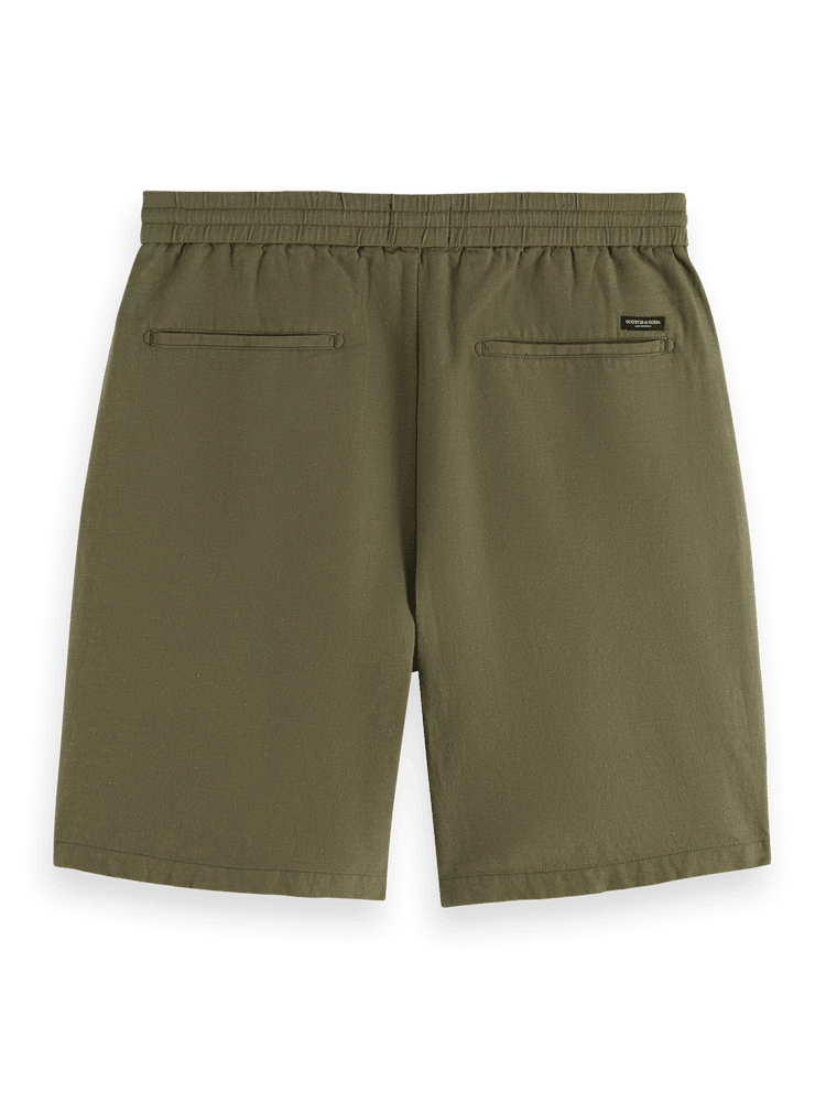 סקוץ’ אנד סודה – מכנס ברמודה פשתן 179856 300 SP25 בצבע ירוק