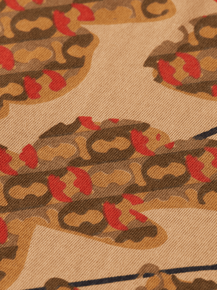 סקוץ' אנד סודה - חולצה טי שרוול קצר בצבע כאמל 179945 260 SP25