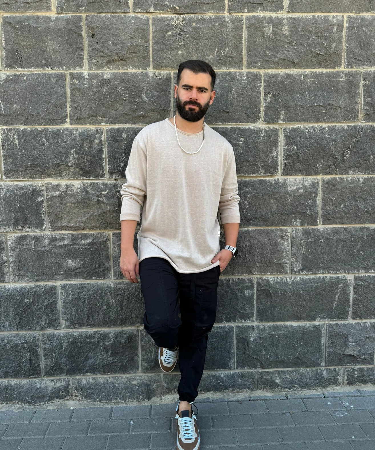 דה לוקה - סלאב פשתן ארוך שמנת 7089 02