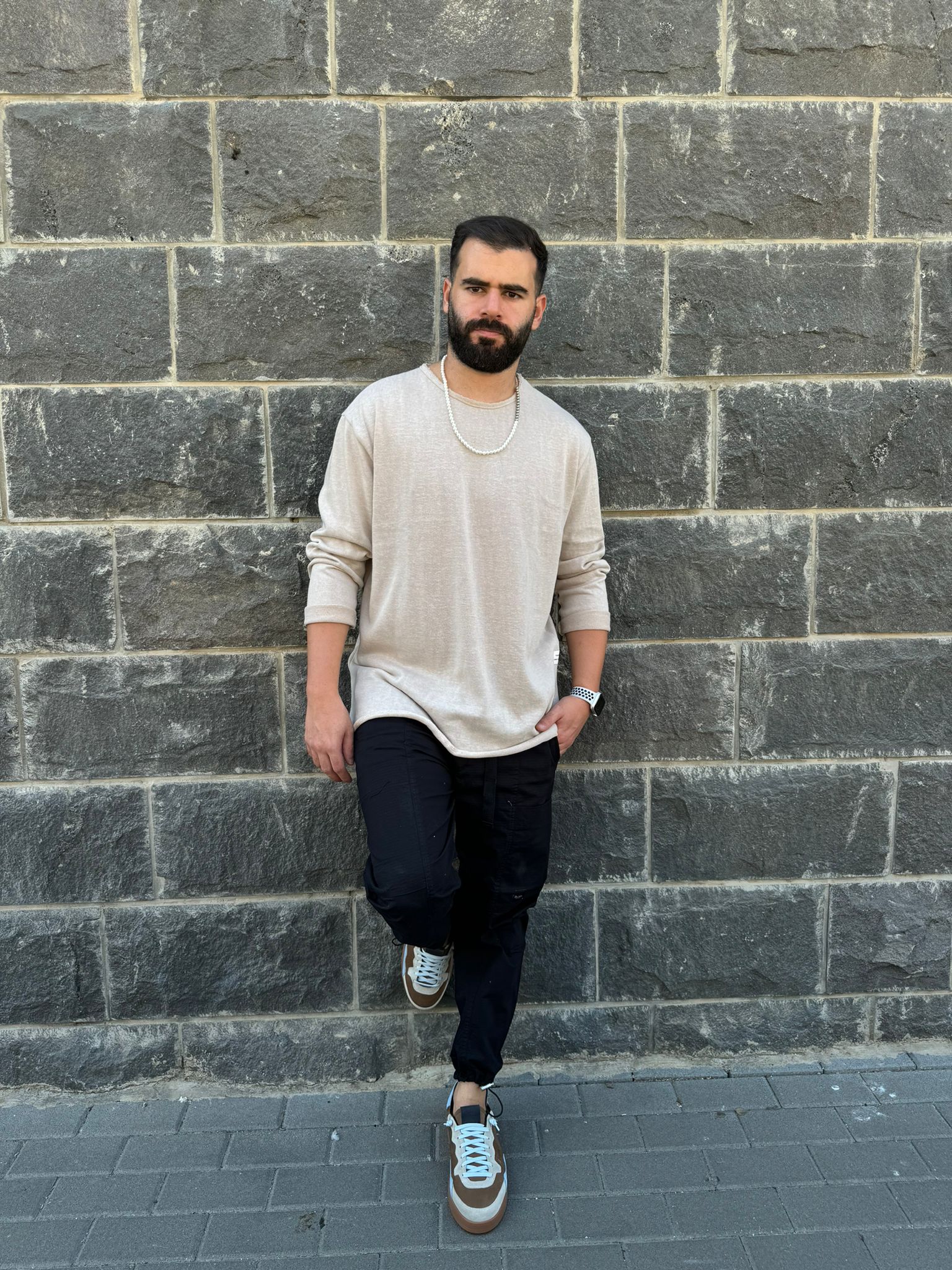 דה לוקה - סלאב פשתן ארוך שמנת 7089 02