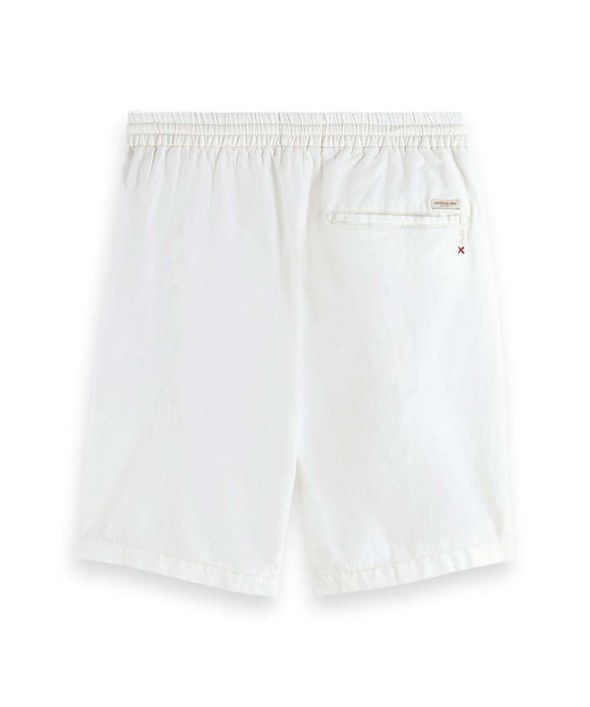 סקוץ’ אנד סודה – מכנס ברמודה פשתן בצבע שמנת - 175742 1536