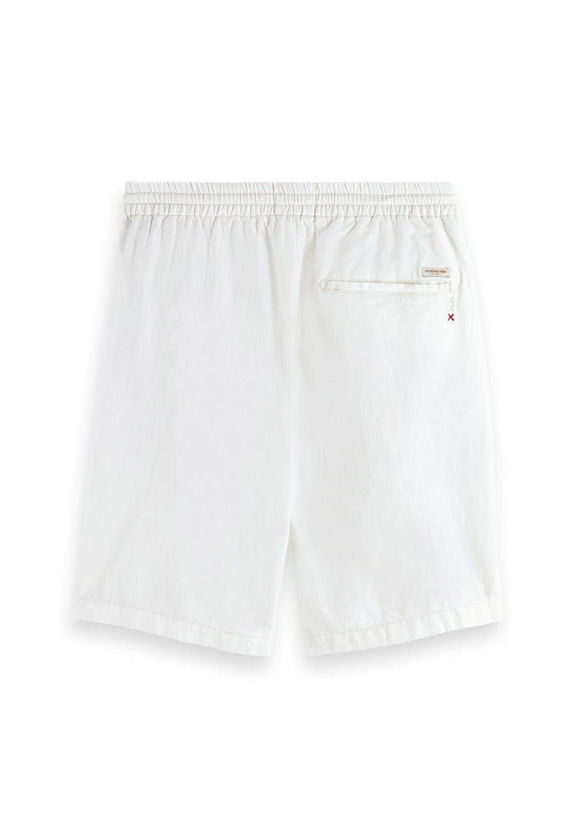 סקוץ’ אנד סודה – מכנס ברמודה פשתן בצבע שמנת - 175742 1536