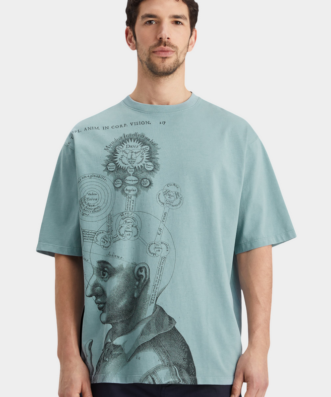 סקוץ' אנד סודה - חולצה טי שרוול קצר בצבע תכלת 178491 410