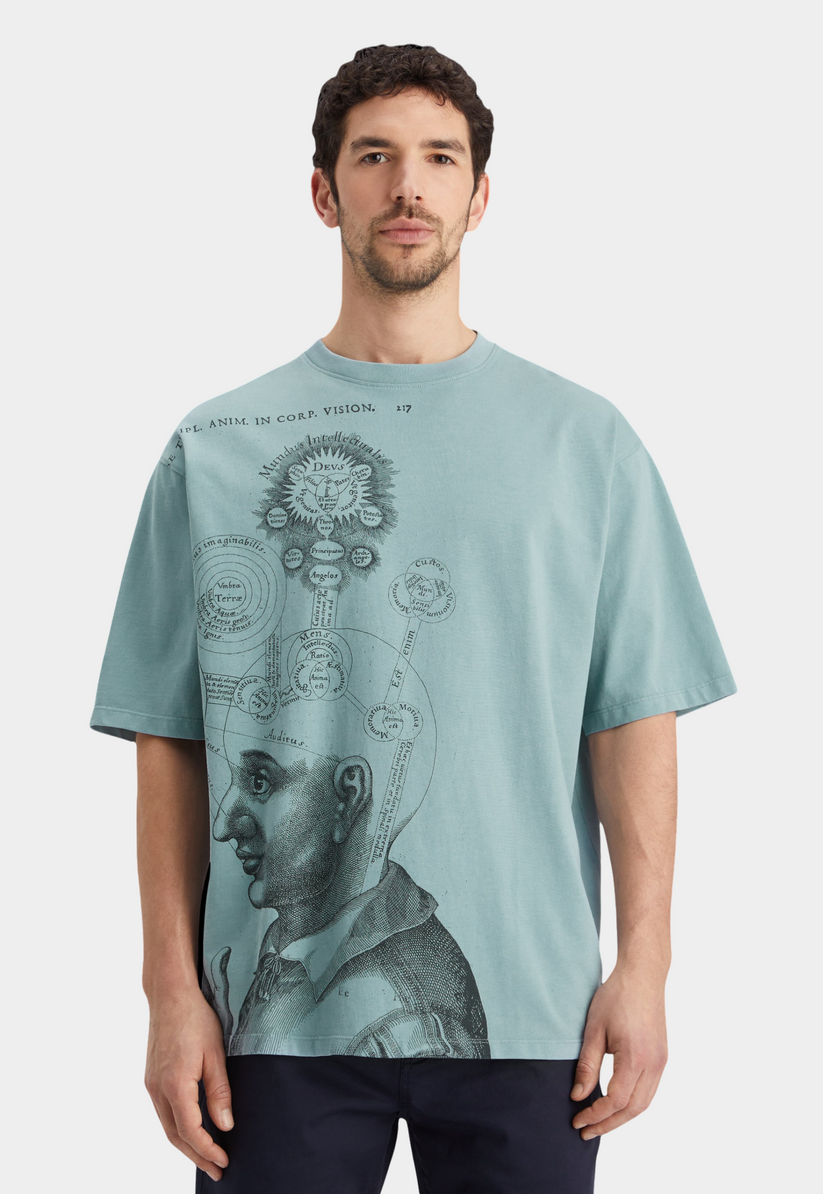 סקוץ' אנד סודה - חולצה טי שרוול קצר בצבע תכלת 178491 410