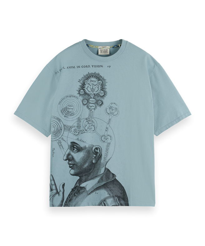 סקוץ' אנד סודה - חולצה טי שרוול קצר בצבע תכלת 178491 410