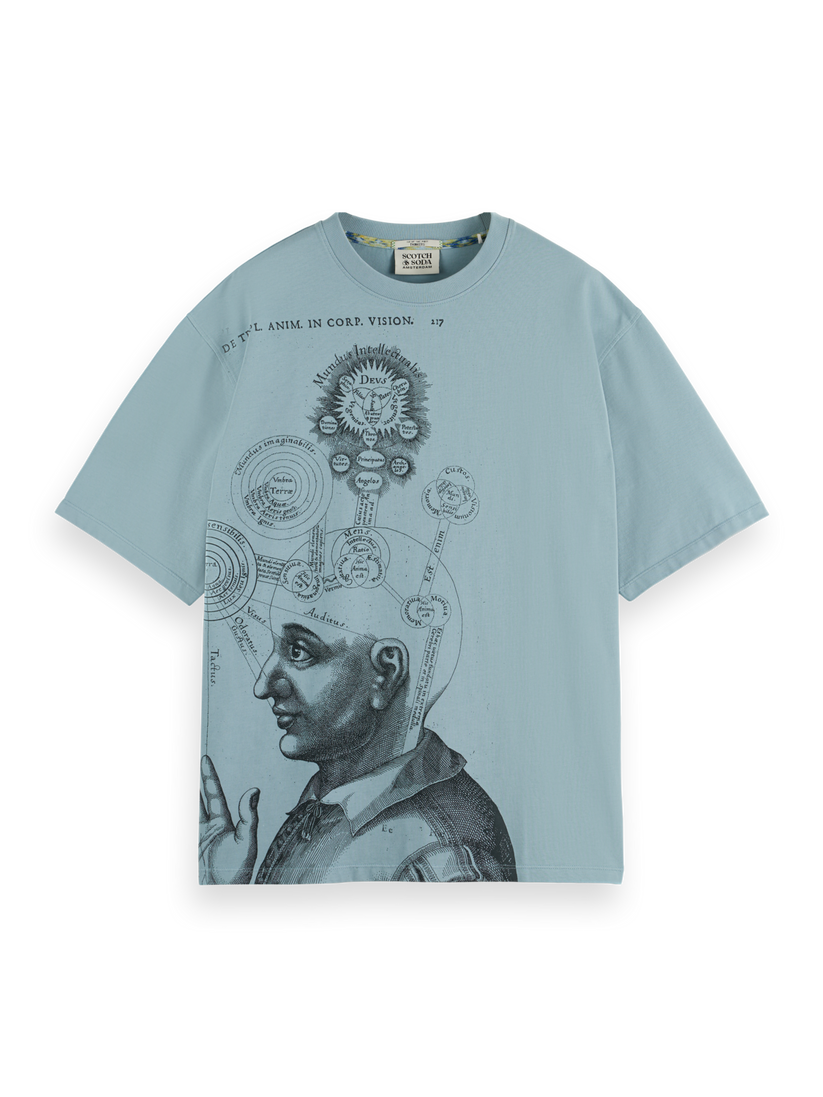 סקוץ' אנד סודה - חולצה טי שרוול קצר בצבע תכלת 178491 410