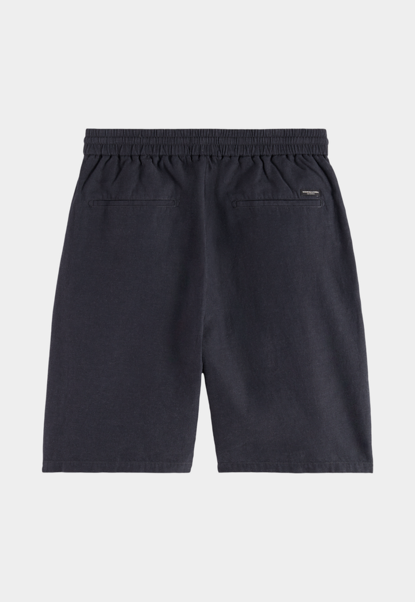 סקוץ’ אנד סודה – מכנס ברמודה פשתן 180322 001 CORE בצבע שחיר