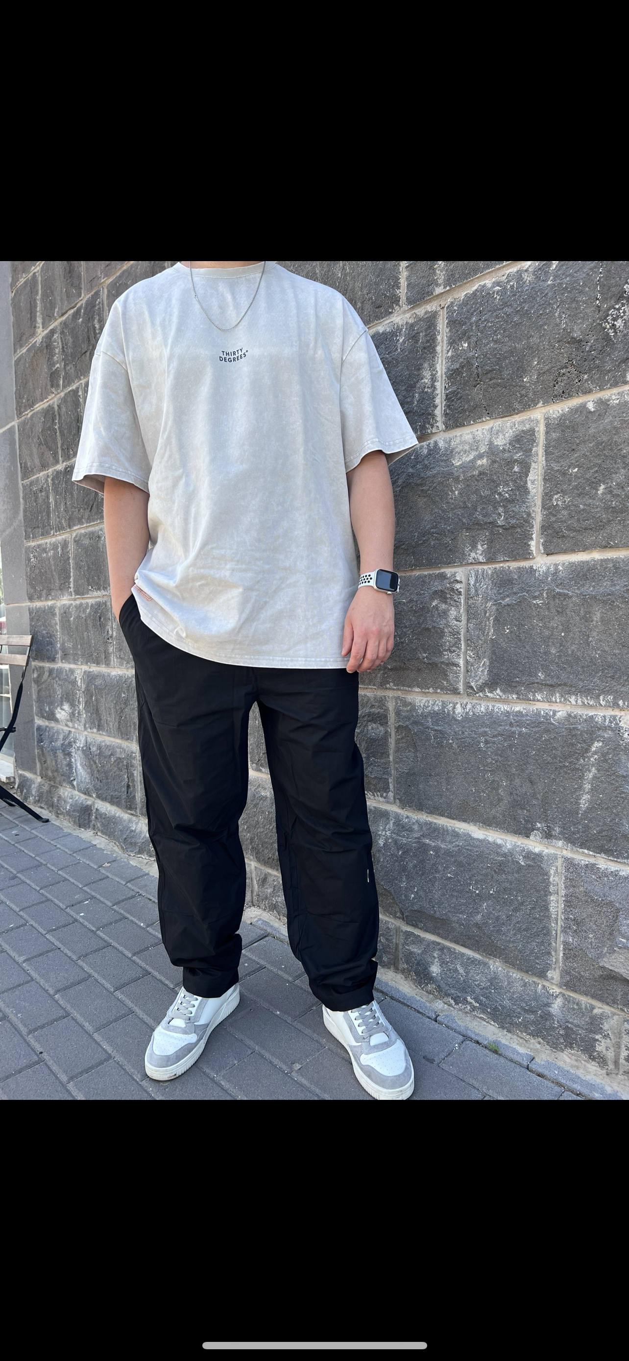 THIRTY DEGREES - חולצה טי אוברסייז BASKETBALL BAGO01 4703