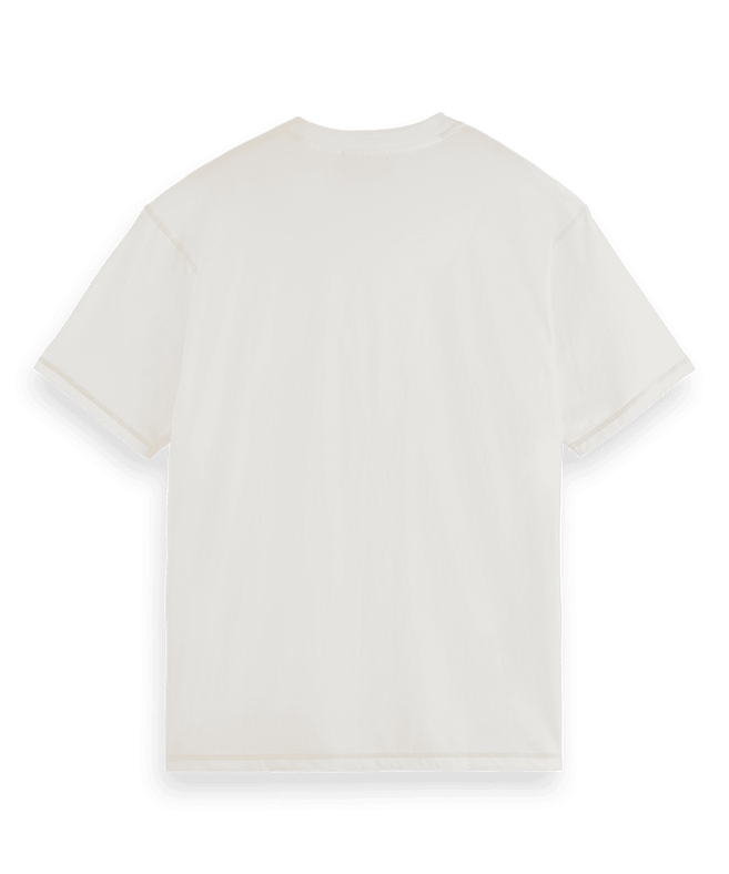 סקוץ' אנד סודה - חולצה טי שרוול קצר בצבע קרם 179192 100