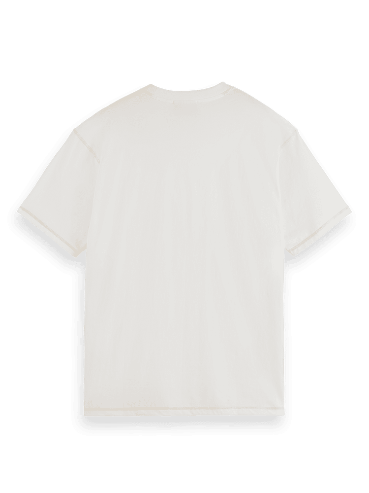 סקוץ' אנד סודה - חולצה טי שרוול קצר בצבע קרם 179192 100