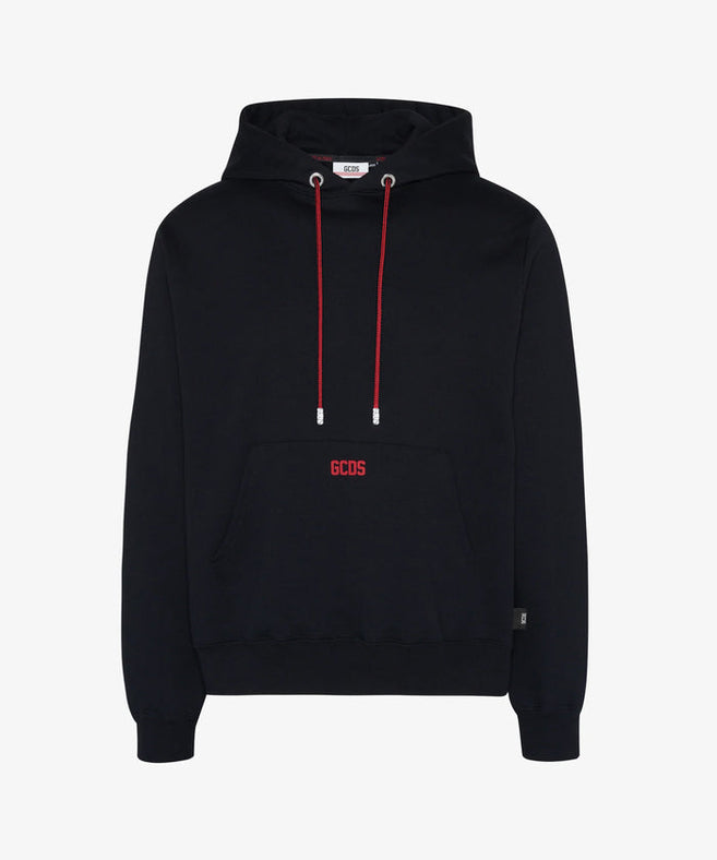 GCDS - קפוצ'יון LOGO HOODIE A2OU1910JH5 בשחור