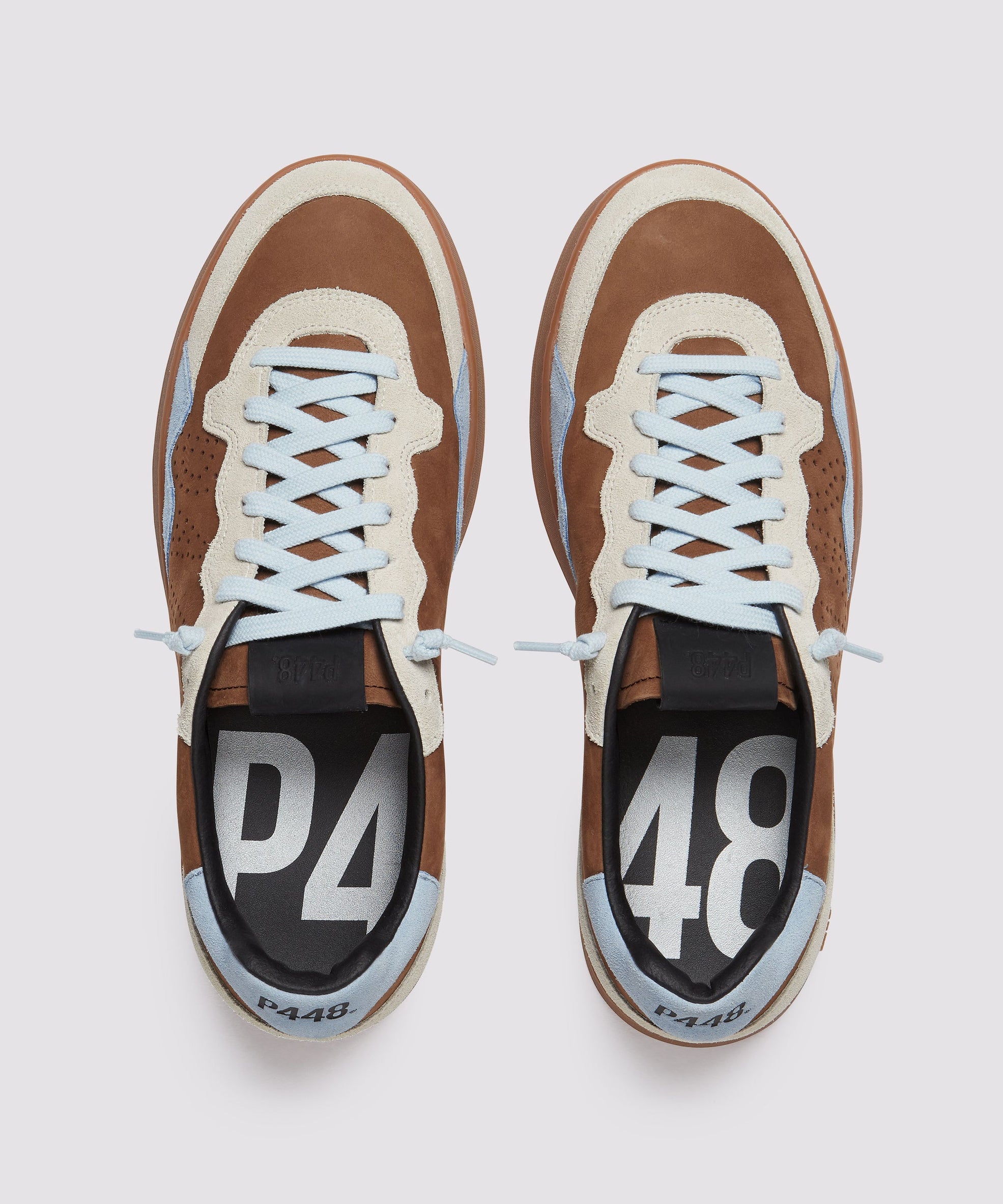 P448 - סניקרס F24VERT BROWN-DUST-BLUE