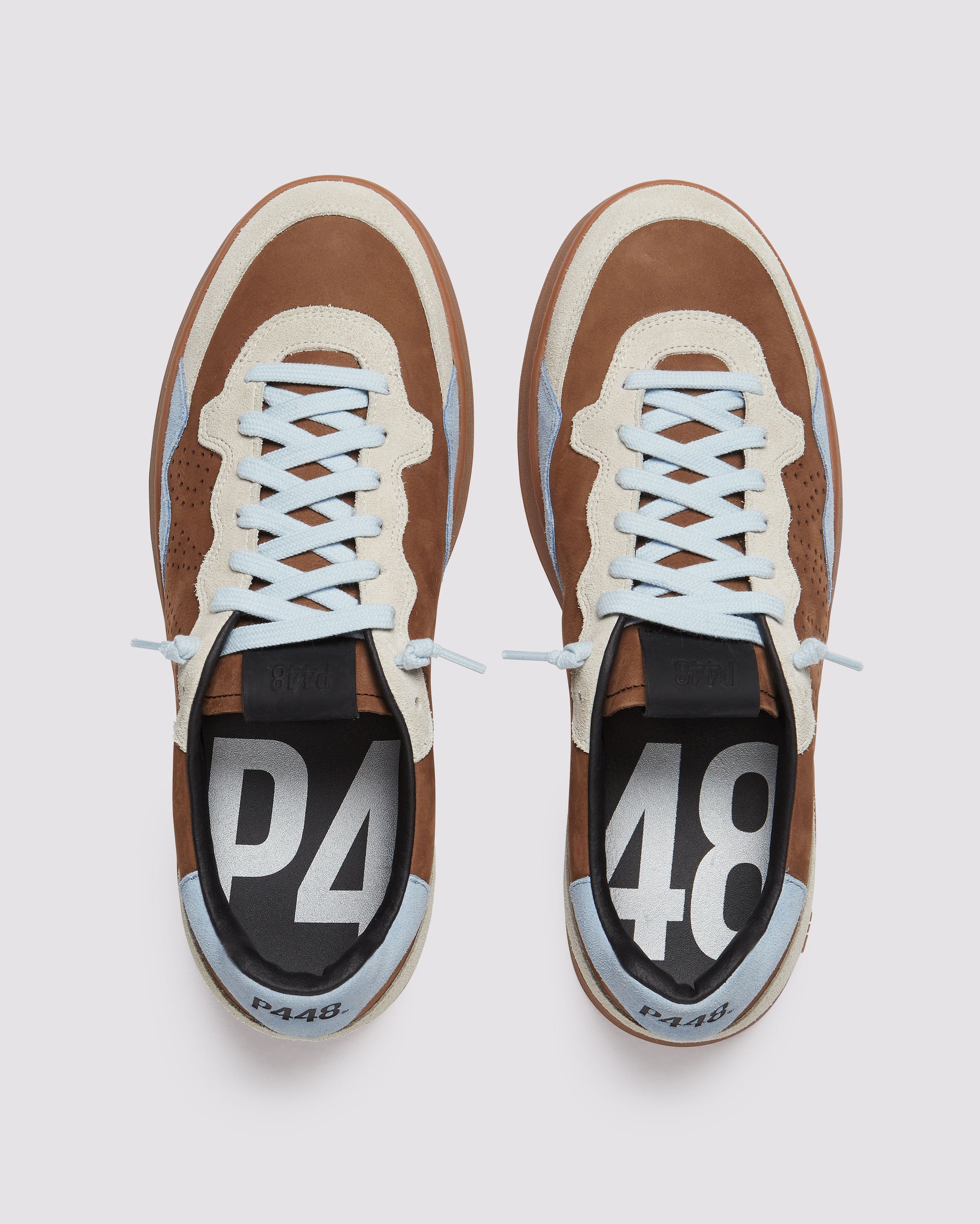 P448 - סניקרס F24VERT BROWN-DUST-BLUE