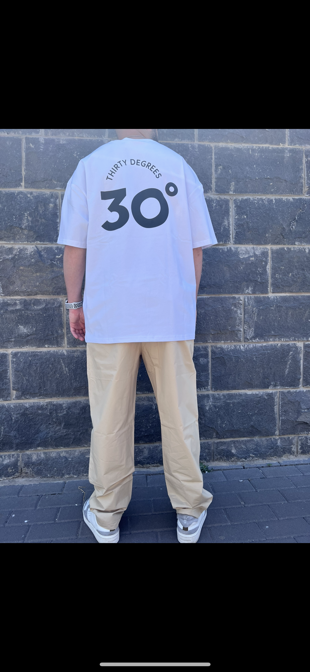 THIRTY DEGREES - חולצה טי אוברסייז BASKETBALL BAWB01 000C