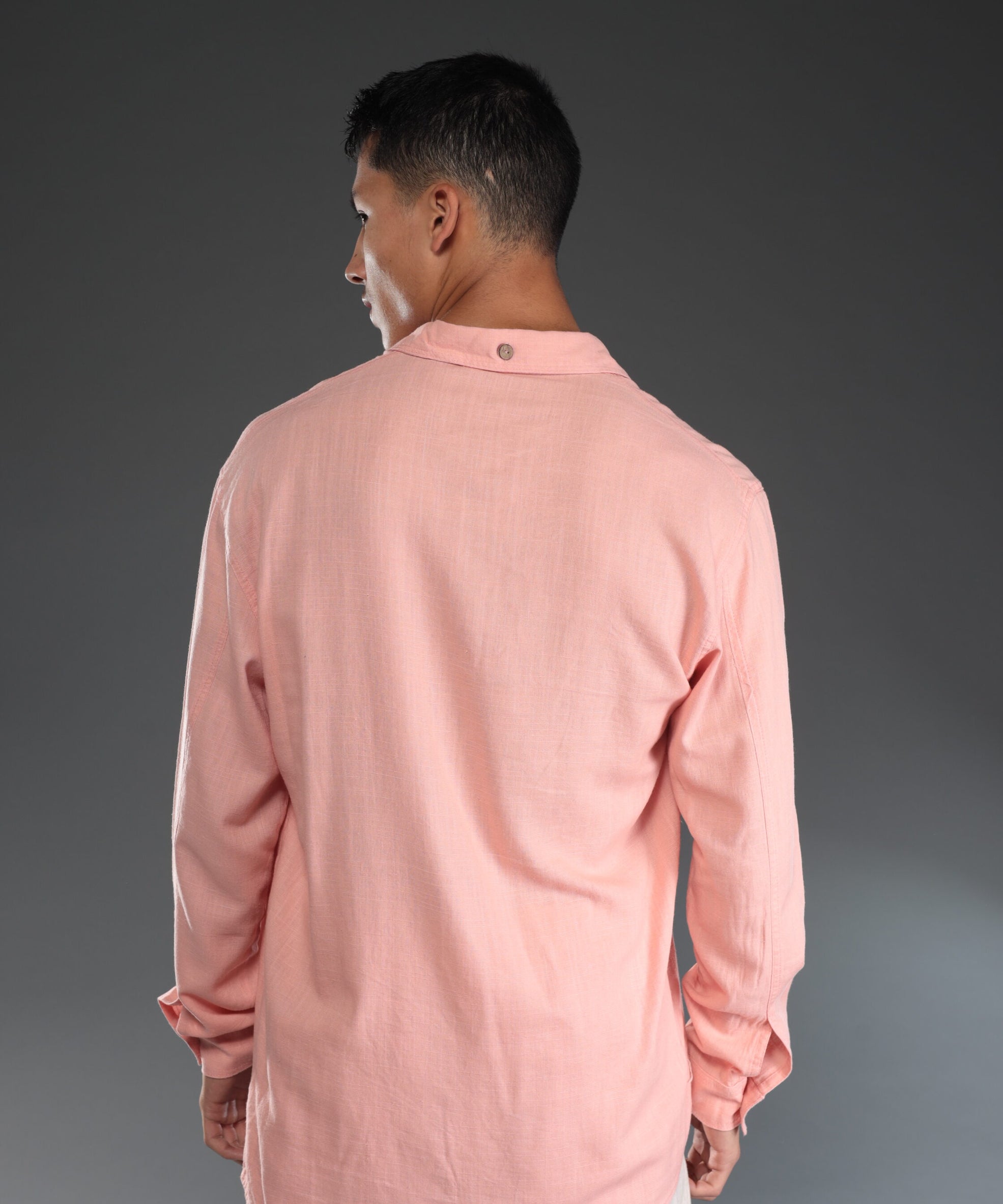 פיל רוג - מכופתרת פשתן MYKONOS FIL ROUGE בורוד 1012 13