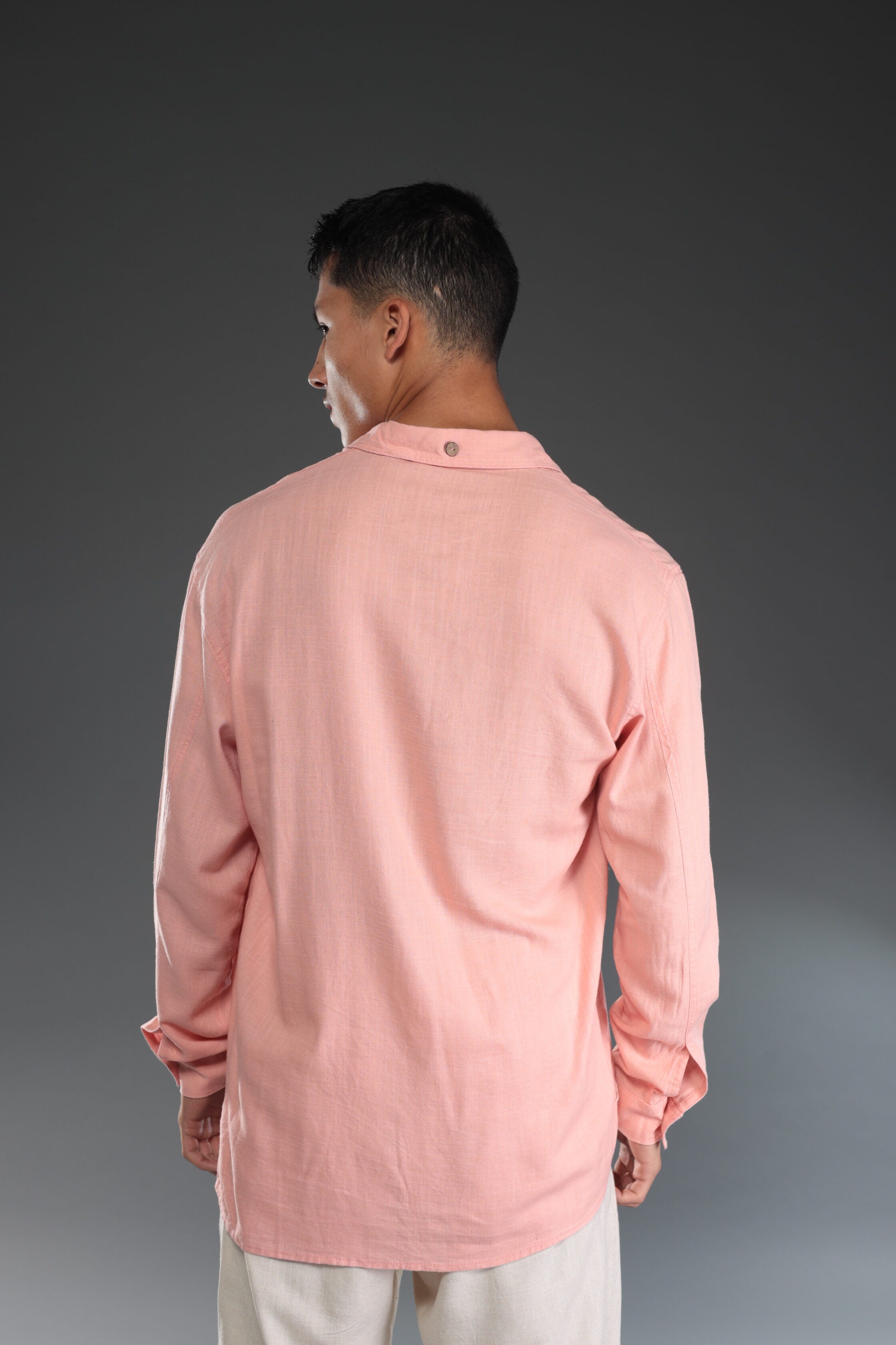 פיל רוג - מכופתרת פשתן MYKONOS FIL ROUGE בורוד 1012 13