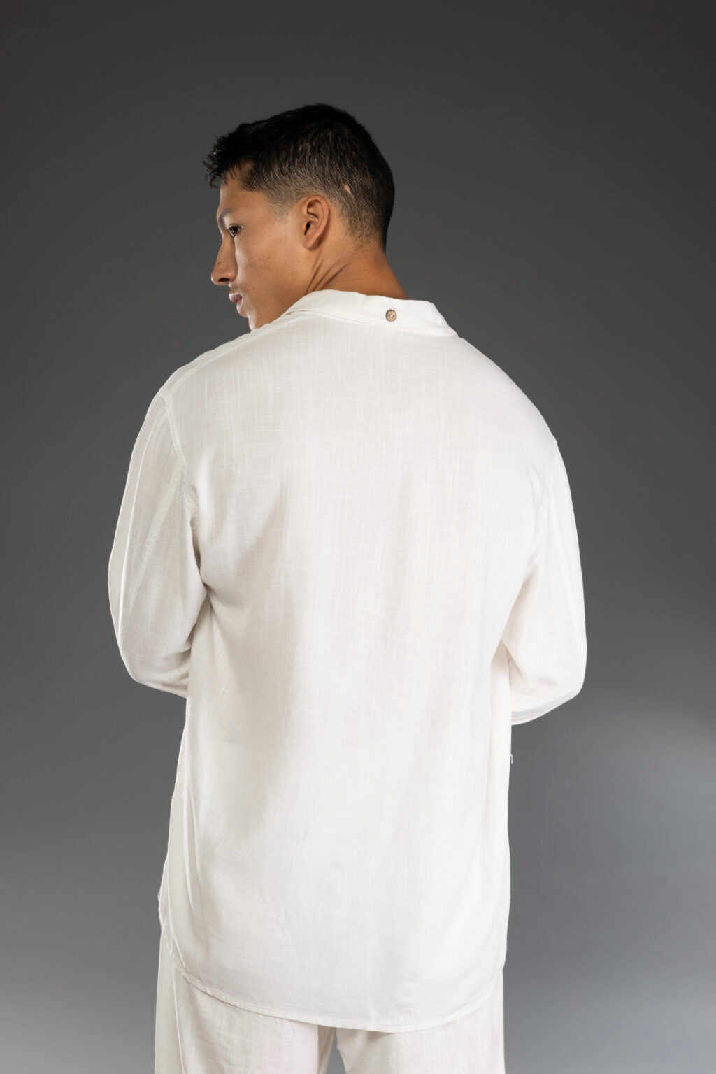 פיל רוג' - מכופתרת פשתן MYKONOS FIL ROUGE בלבן 1012 30