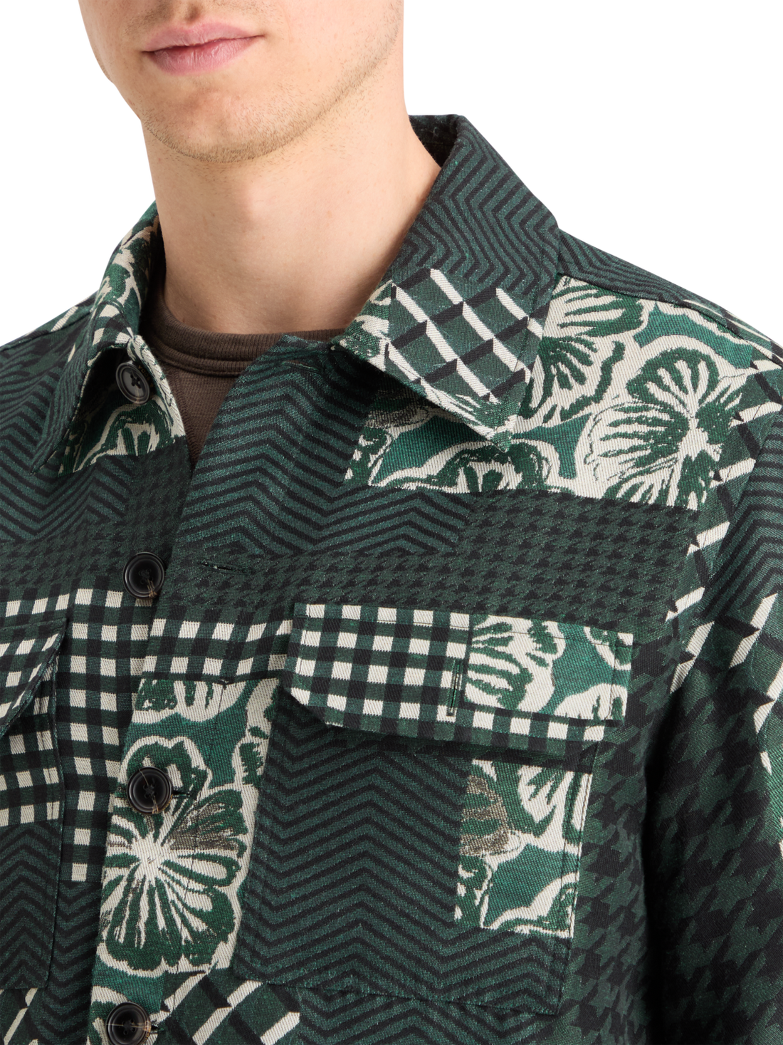 סקוץ’ אנד סודה - ג’קט איורים עם פרחים 178639 300