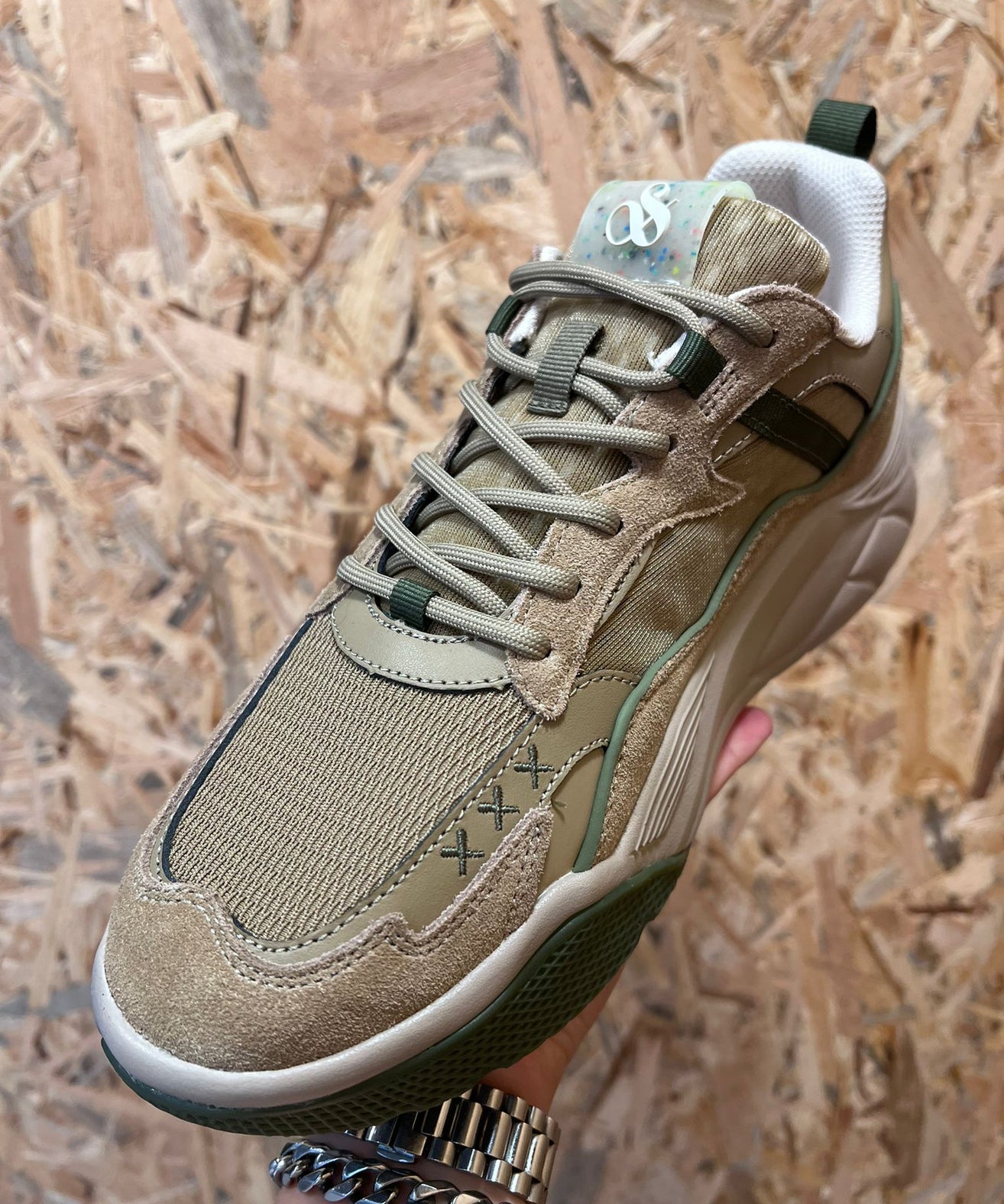 סקוץ’ אנד סודה –  סניקרס נמוכות Cassius 1A army green S744