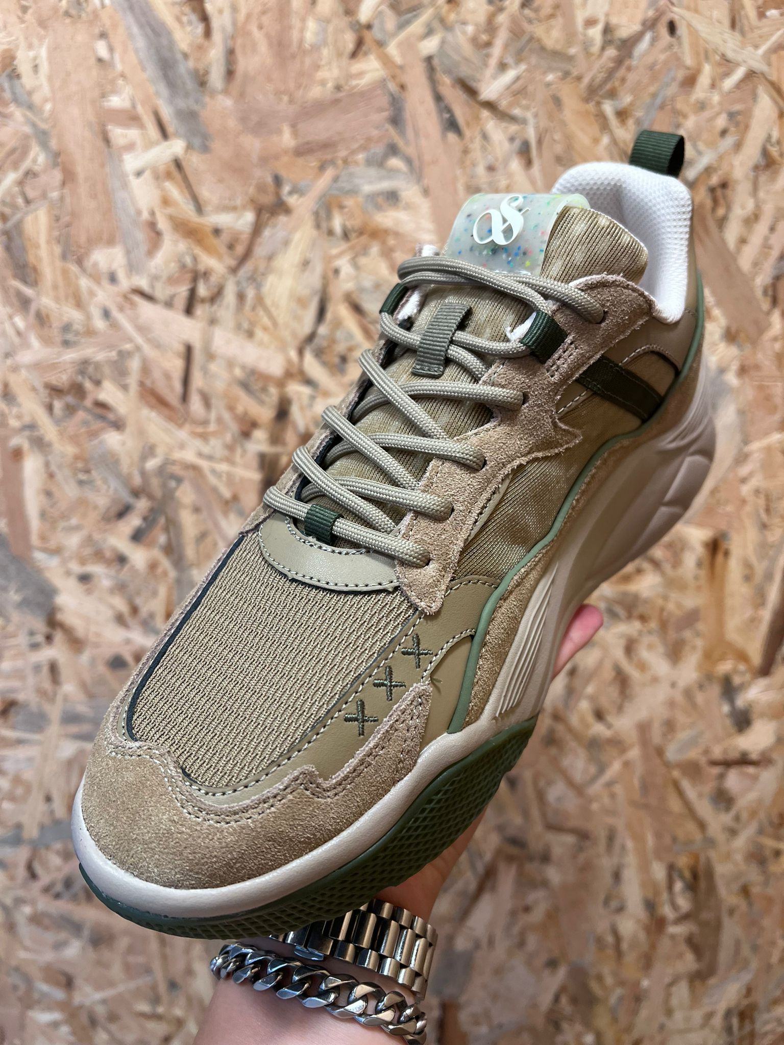 סקוץ’ אנד סודה –  סניקרס נמוכות Cassius 1A army green S744