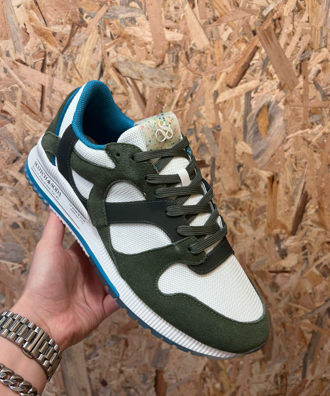 סקוץ’ אנד סודה –  סניקרס נמוכות    army green Vivex 16A S744