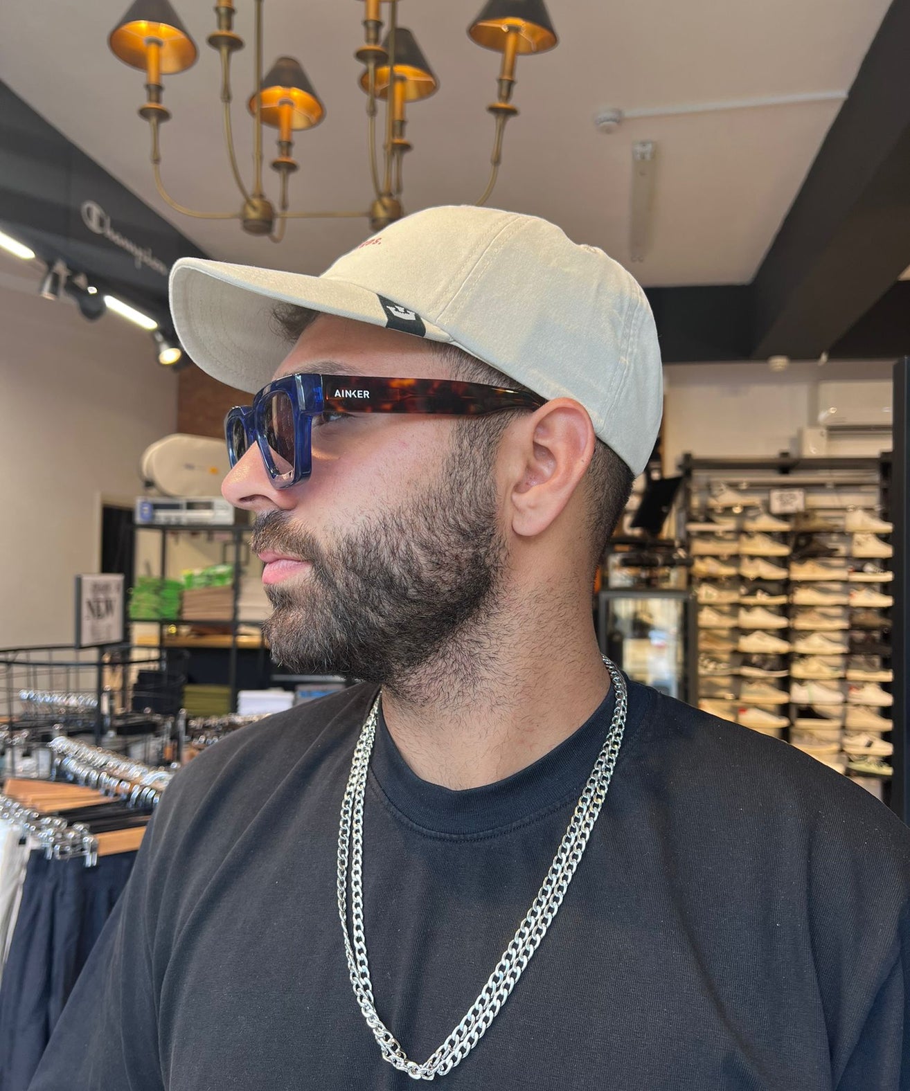 גורין ברוס - כובע מצחיה PAPA CAP בצבע שמנת One Size 101-1541