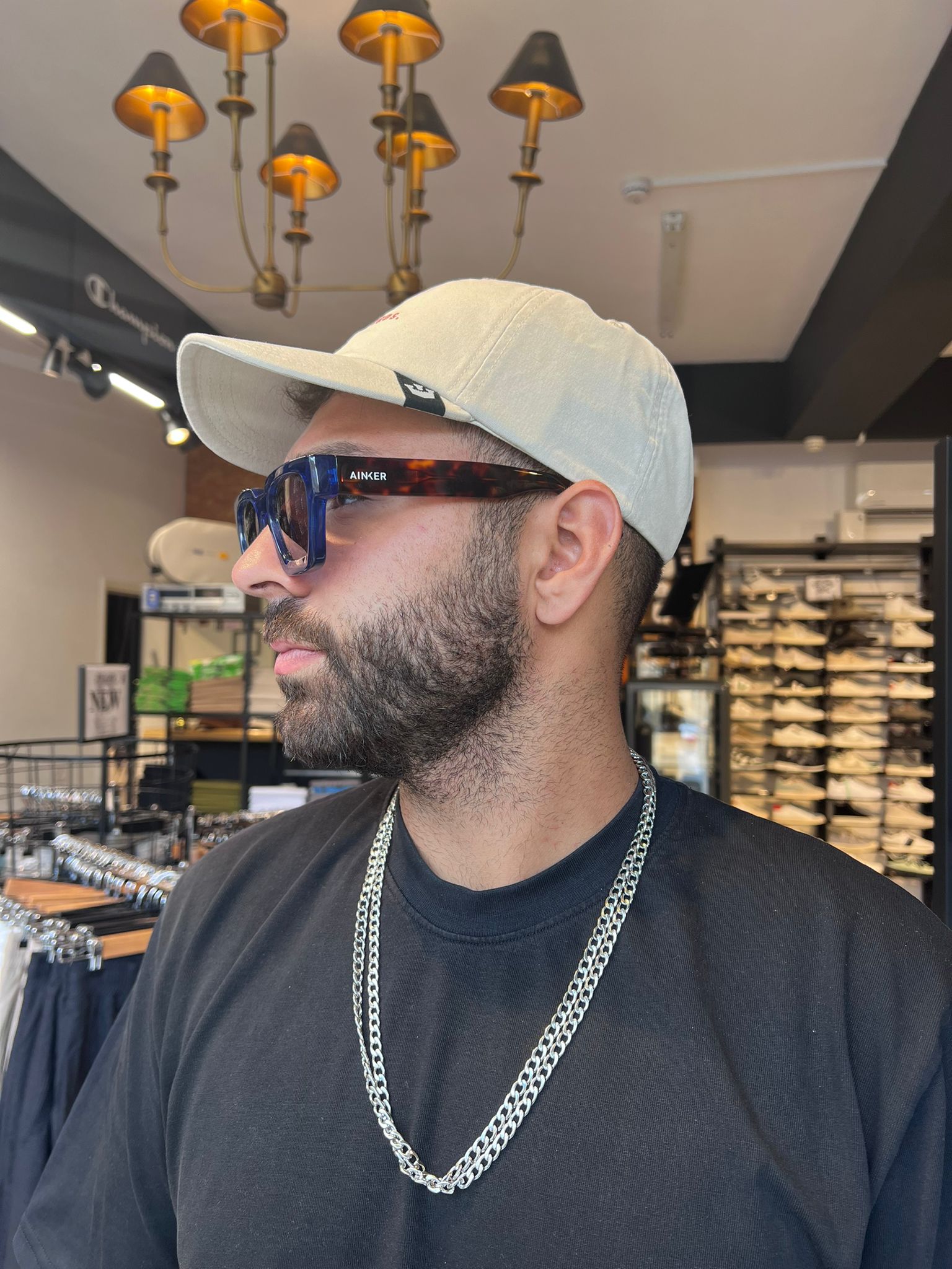 גורין ברוס - כובע מצחיה PAPA CAP בצבע שמנת One Size 101-1541