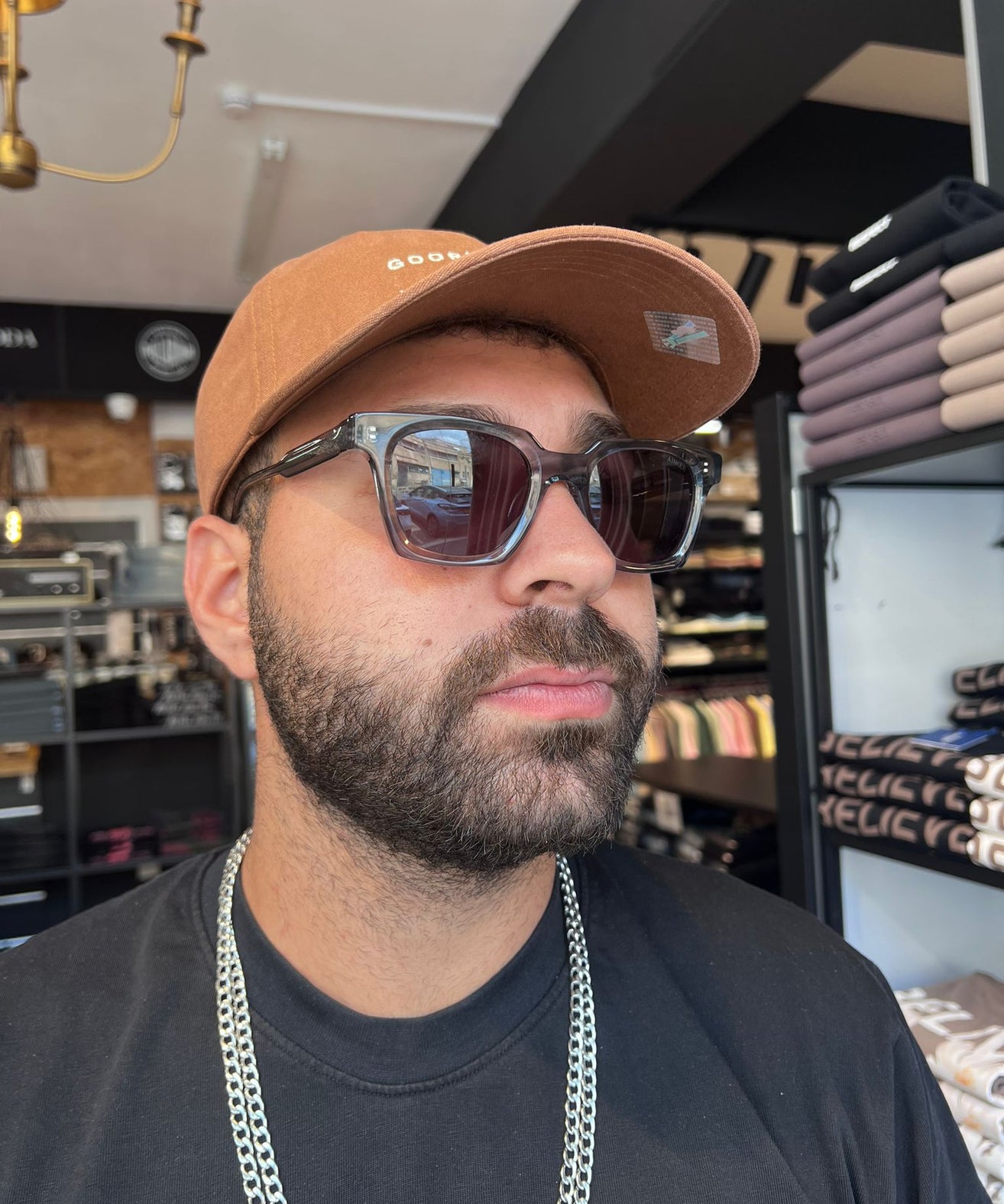 גורין ברוס - כובע מצחיה PAPA CAP בצבע חום One Size 101-1541